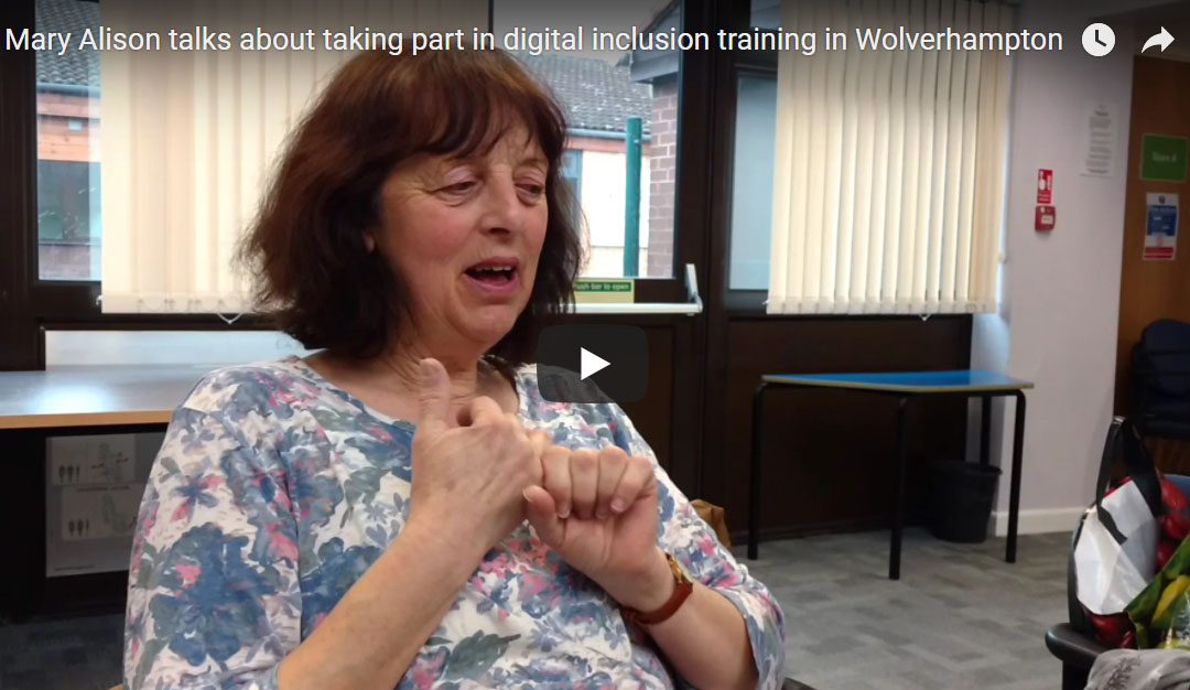 Mary Alison talks about the benefits of Digital Inclusion